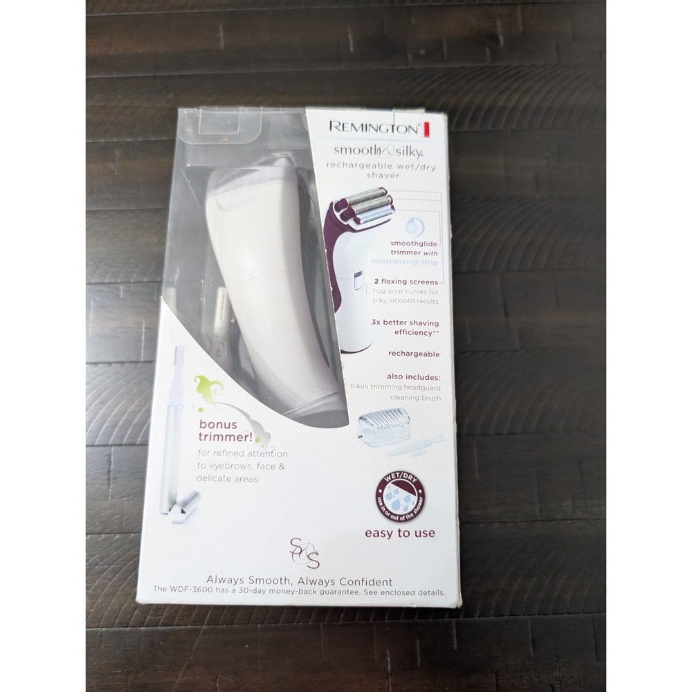 Remington Smooth & Silky Trimmer Rechargeable SmoothGlide WDF- 3600 New Sealed - Picture 5 of 6